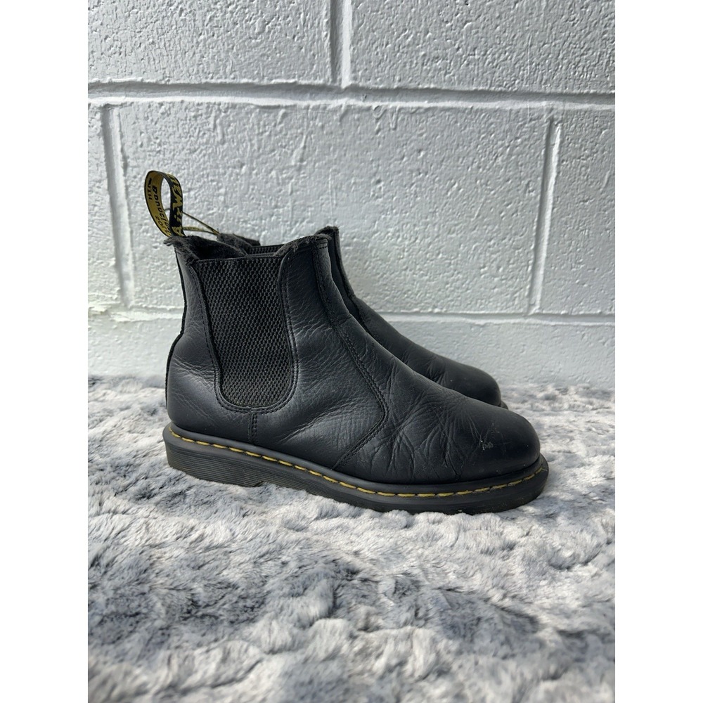 Dr Martens 2976 Leonore Faux Fur Lined Chelsea Boots Black / Women’s 8
